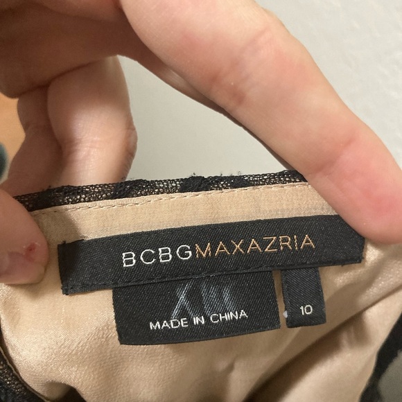 Vintage 1980s BCBGMaxAzria Black Midi Dress Size 10 Bewitched Boho Whimsigoth - Picture 2 of 8